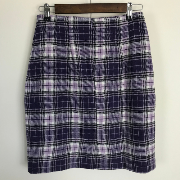 Vintage Vintage JG Hook Purple Plaid Skirt - Picture 3 of 5